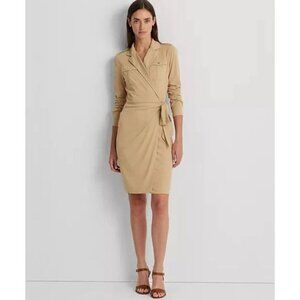 Lauren Ralph Lauren Women's Stretch Jersey Wrap Dress Size M